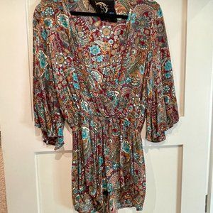 Blue Life Size Small Bohemian Romper